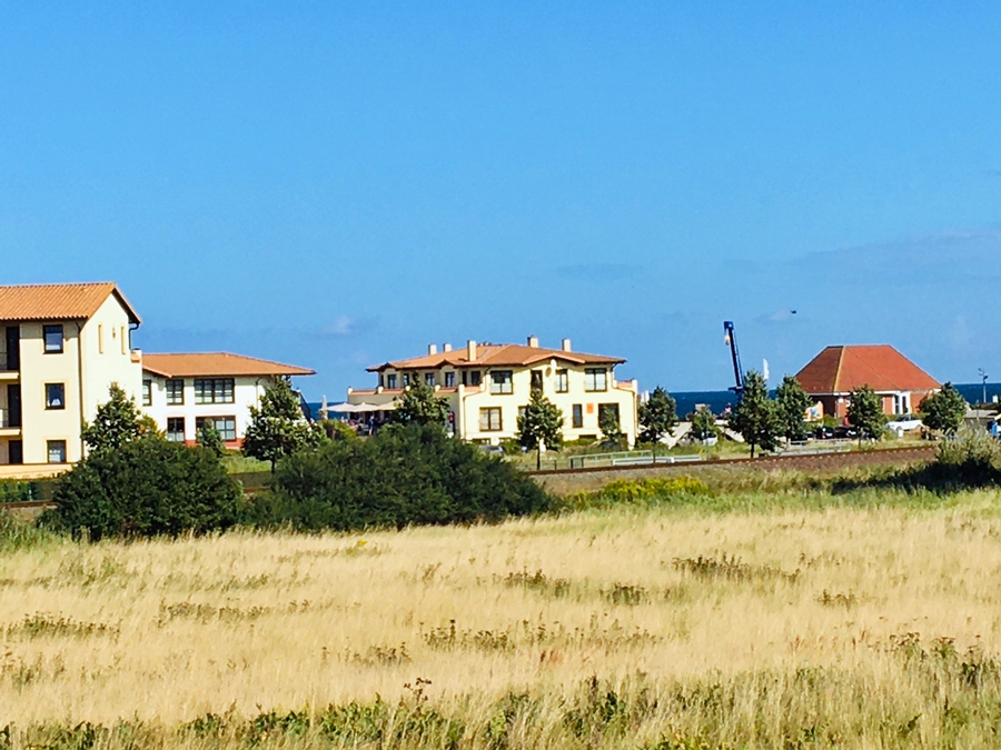 Blick vom Garten zur Ostsee
